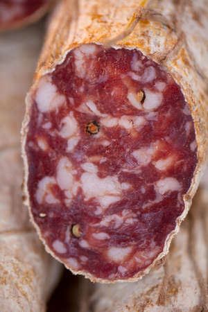 salami on marketの写真素材
