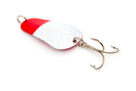 fishing lures isolated on white background