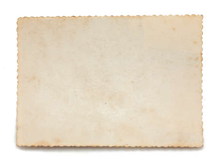 old paper isolated on white backgroundの写真素材