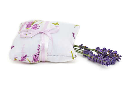 lavender flower on an aromatic pillowの写真素材