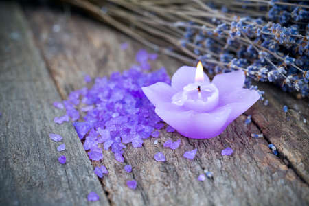 lavender spa の写真素材