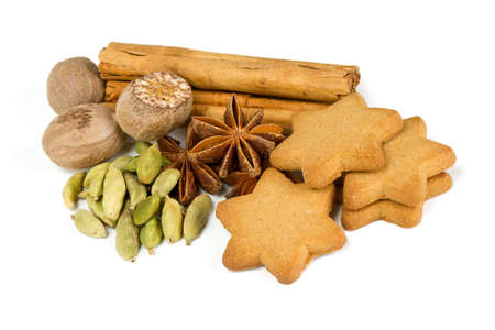 spices over white