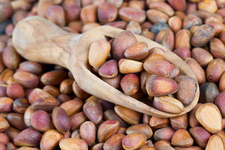 pine nutsの写真素材