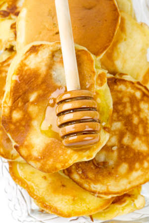 pancakes with honey