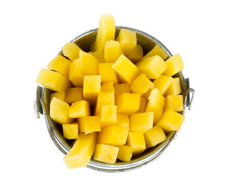 chopped potatoの写真素材