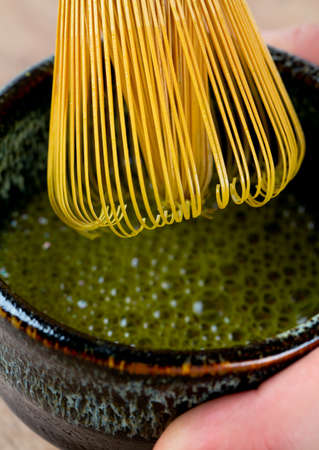 green matcha teaの写真素材