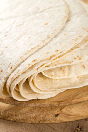 wheat tortillasの写真素材