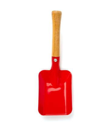 garden shovel isolated on whiteの写真素材
