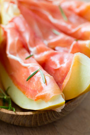 melon with prosciuttoの写真素材