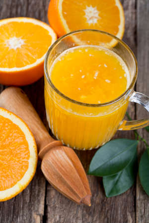 fresh squeezed orange juiceの写真素材