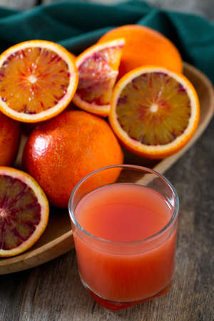 blood orange juiceの写真素材