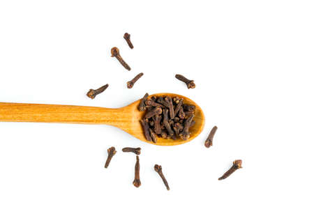 cloves isolated on white backgroundの写真素材