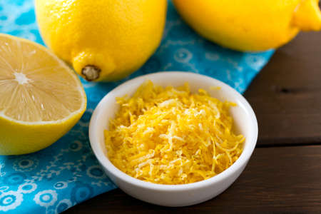 lemon zestの写真素材