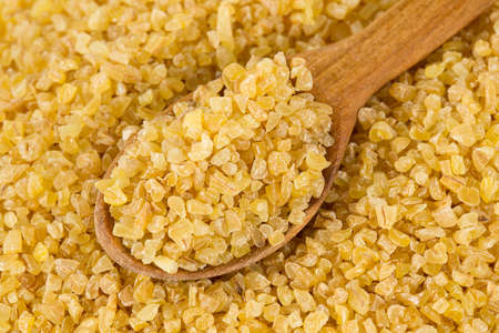 bulgur cereal isolated on white