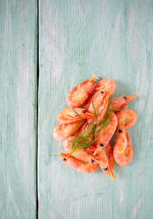 frozen shrimpsの写真素材