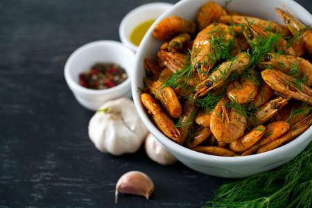 shrimps cooked with spices