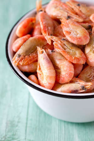 frozen shrimpsの写真素材