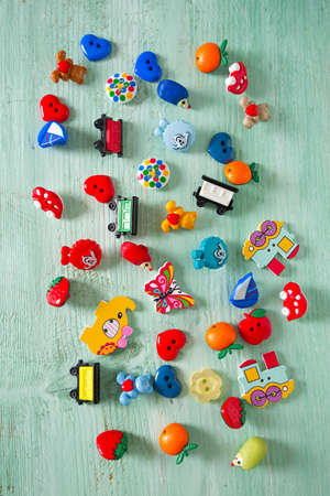 pile of colorful buttons