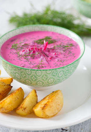 Cold beetroot soup