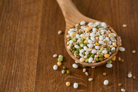 italian minestrone soup mixture isolated on white