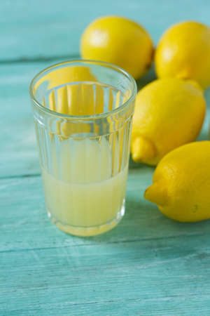 Freshly squeezed lemon juiceの写真素材