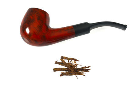 smoking pipe isolated on white