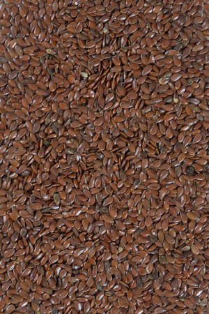 flaxseed isolated on whiteの写真素材