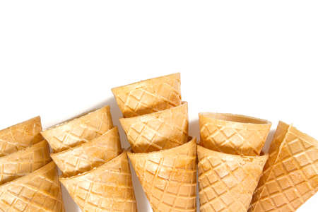 ice cream scones isolated on white
