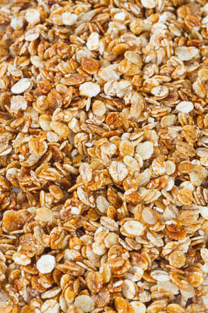 granola isolated on white