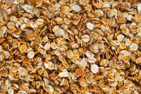 granola isolated on white