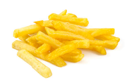 French fries isolated on white