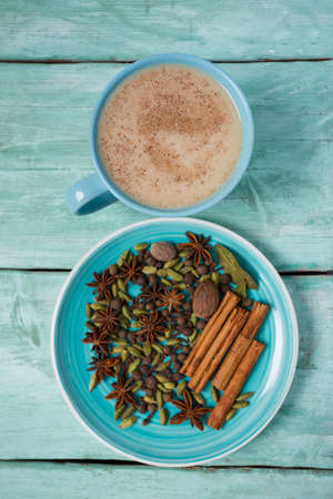 masala tea with different spices
