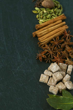 spices and empty space for your text