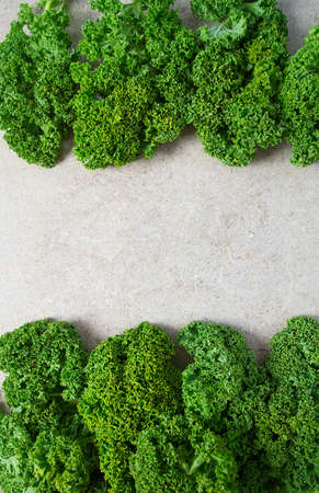kale on granite surfaceの写真素材