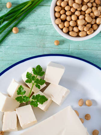 fresh tofu cheeseの写真素材