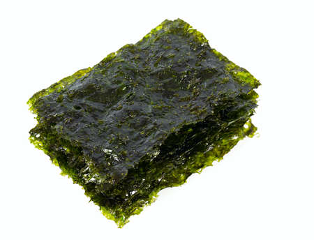 seaweed chips isolated on white