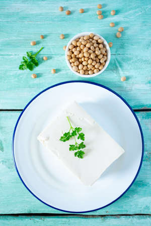 fresh tofu cheeseの写真素材