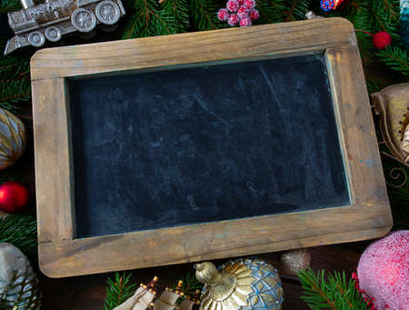 Christmas decoration and empty space for your textの写真素材