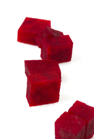 beetroot isolated on white backgroundの写真素材