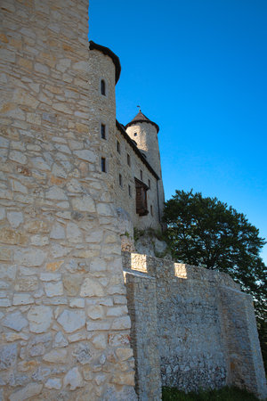 Bobolice Castle - 14th-century royal castle in the village of Bobolice, Polish Jura, Polandのeditorial素材