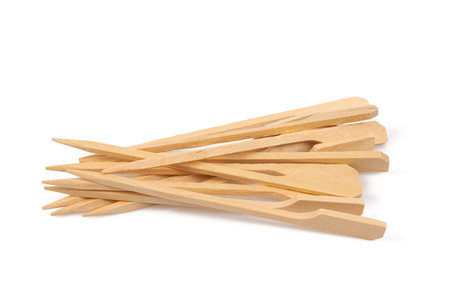 Finger food sticks isolated on white background.の写真素材
