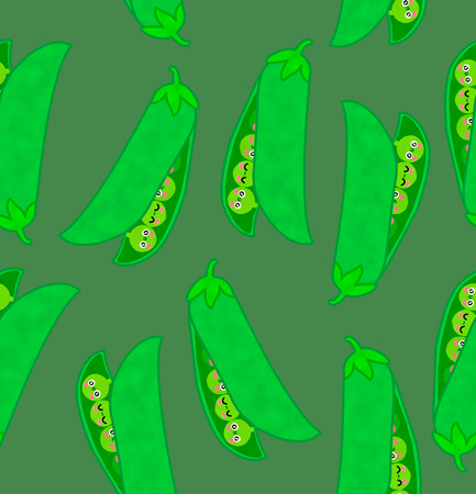 fruits seamless pattern isolated green background peaの写真素材
