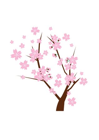 Cherry blossom vectorのイラスト素材