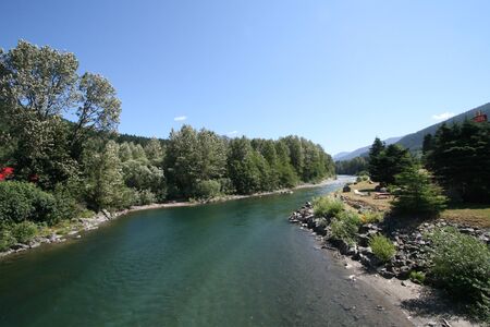 Skykomish Riverの写真素材