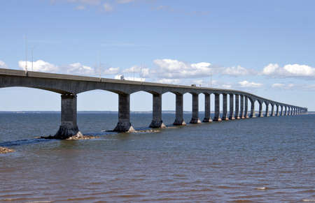 Confederation Bridge - Canadaの写真素材
