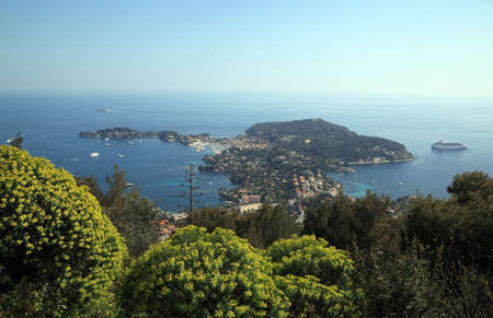 View of Saint Jean Cap Ferrat on French Rivieraの写真素材