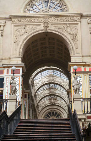 Nantes, France - detail Passage Pommeraye, 19th century architectureのeditorial素材