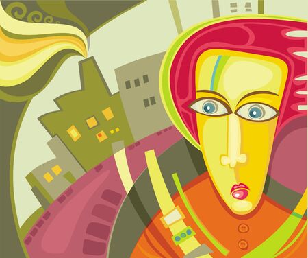 Ecology man. のイラスト素材