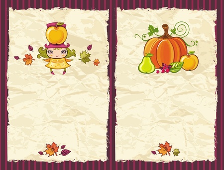 Thanksgiving grunge backgrounds のイラスト素材