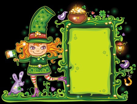 St. Patricks day frameのイラスト素材